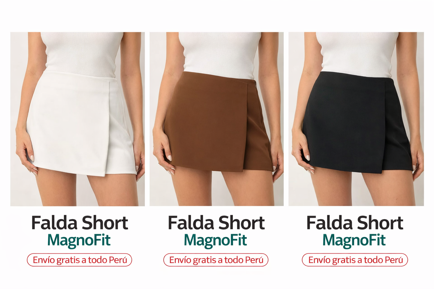 FaldaShort Tiro Alto Control Abdomen - MagnoFit
